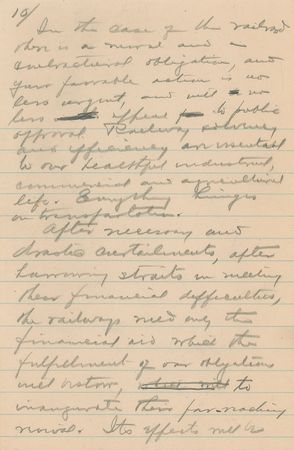 Lot #10 Warren G. Harding: ?Everything hinges on transportation??President Harding?s plea to Congress for a railroad bailout - Image 10