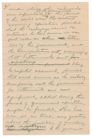 Lot #10 Warren G. Harding: ?Everything hinges on transportation??President Harding?s plea to Congress for a railroad bailout - Image 2