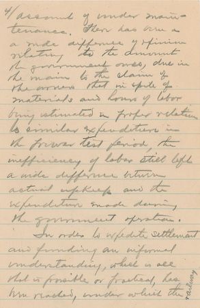 Lot #10 Warren G. Harding: ?Everything hinges on transportation??President Harding?s plea to Congress for a railroad bailout - Image 4