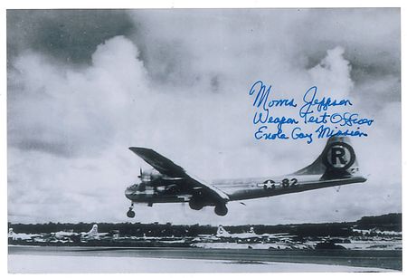 Lot #354 Enola Gay: Beser and Jeppson Signed Photographs - Image 2