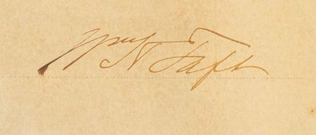 Lot #167 William H. Taft Signed Document - Image 2