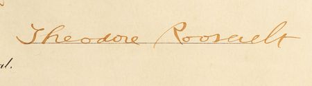 Lot #163 Theodore Roosevelt Signed Document - Image 2