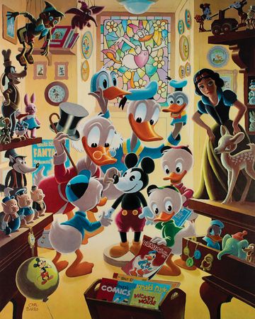 Lot #744 Carl Barks: In Uncle Walt's Collectery Lithograph - Image 2