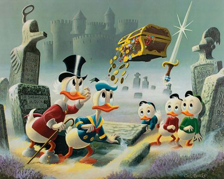 Lot #746 Carl Barks: Dubious Doings at Dismal Downs Lithograph - Image 2