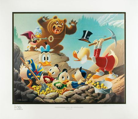 Lot #761 Carl Barks: Trespassers Will Be Ventilated Lithograph - Image 1