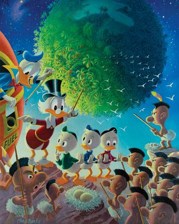 Lot #749 Carl Barks: An Astronomical Predicament Lithograph - Image 2