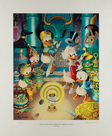 Lot #751 Carl Barks: The Stone That Turns All Metals Gold Lithograph - Image 1