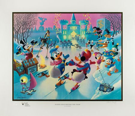 Lot #752 Carl Barks: Mardi Gras Before the Thaw Lithograph - Image 1