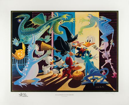 Lot #753 Carl Barks: Halloween in Duckburg Lithograph - Image 1