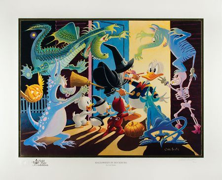 Lot #754 Carl Barks: Halloween in Duckburg Lithograph - Image 1