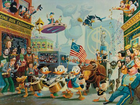 Lot #757 Carl Barks: July Fourth in Duckburg Lithograph - Image 2