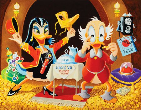 Lot #762 Carl Barks: I Wonder What My Fortune Cookie Says Lithograph - Image 2