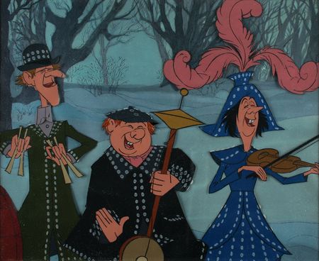 Lot #665 The Pearly Band production cel from Mary Poppins Production Cel - Image 1