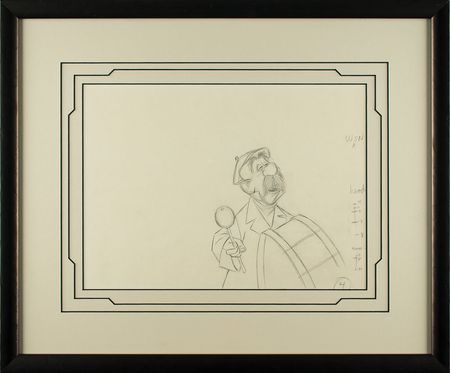 Lot #666 The Pearly Band drummer production drawing from Mary Poppins - Image 3