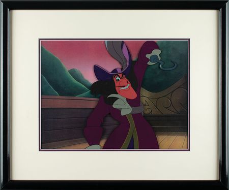 Lot #653 Captain Hook production cel from Peter Pan Production Cel - Image 2