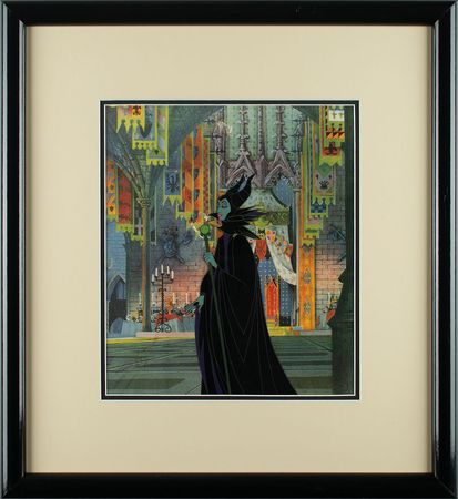 Lot #558 Maleficent and Diablo production cel from Sleeping Beauty Production Cel - Image 2