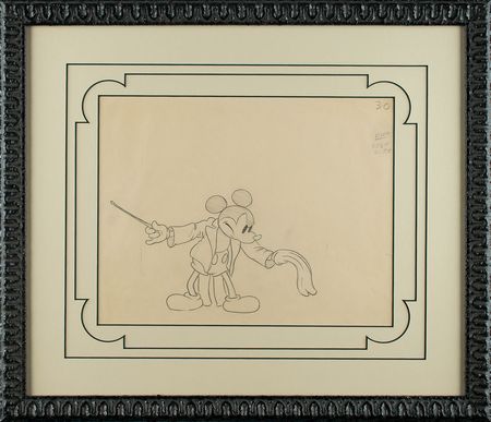 Lot #624 Mickey Mouse production drawing from Mickey's Grand Opera Production Drawing - Image 2