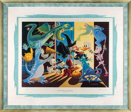 Lot #758 Carl Barks: Halloween in Duckburg Lithograph - Image 2
