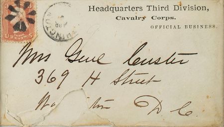 Lot #345 George A. Custer Envelope - Image 2