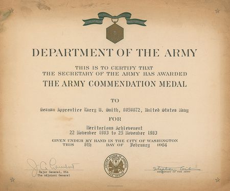 Lot #27 John F. Kennedy: Larry Bruce Smith Archive - Image 7