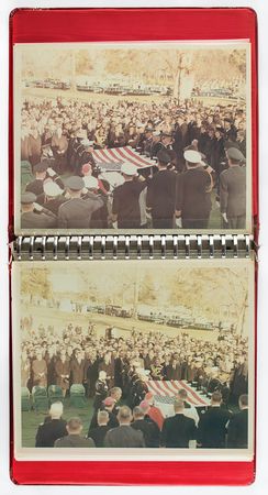 Lot #30 Cecil Stoughton's John F. Kennedy Funeral Photo Album: Solemn ceremonies at Arlington National Cemetery, seen through Cecil Stoughton's lens - Image 1