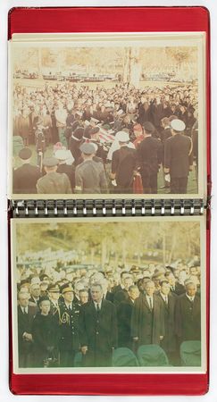 Lot #30 Cecil Stoughton's John F. Kennedy Funeral Photo Album: Solemn ceremonies at Arlington National Cemetery, seen through Cecil Stoughton's lens - Image 4