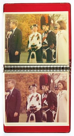 Lot #28 Cecil Stoughton's John F. Kennedy Black Watch Photo Album: Observing the Black Watch on the White House lawn - Image 3
