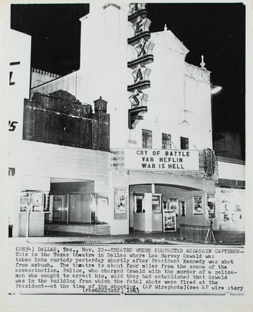 Lot #272 Kennedy Assassination: Texas Theatre Photo and Posters Group Lot - Image 2