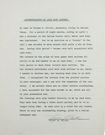 Lot #309 Jack Ruby Handwritten Notes - Image 3