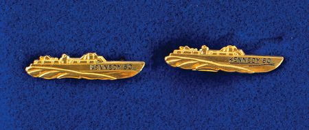 Lot #87 John F. Kennedy 1960 PT-109 Campaign Pin and Tie Bar Campaign Pins - Image 1