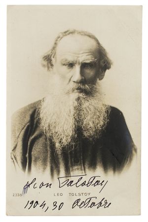 Lot #832 Leo Tolstoy Signed Photograph - Image 1