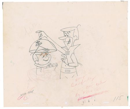 Lot #810 Title Sequence production drawings from The Jetsons Production Drawings - Image 1