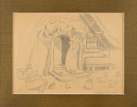 Lot #633 Frank Follmer concept drawing of Snow White from Snow White and the Seven Dwarfs Snow White - Image 1