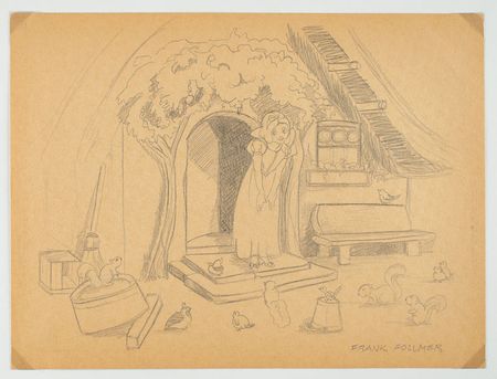 Lot #633 Frank Follmer concept drawing of Snow White from Snow White and the Seven Dwarfs Snow White - Image 2