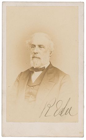 Lot #344 Robert E. Lee: Superior Brady portrait of the Confederate commander - Image 1