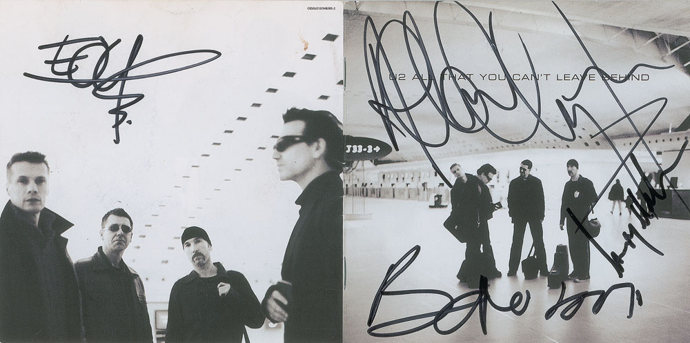U2 Signed CD Booklet | RR Auction