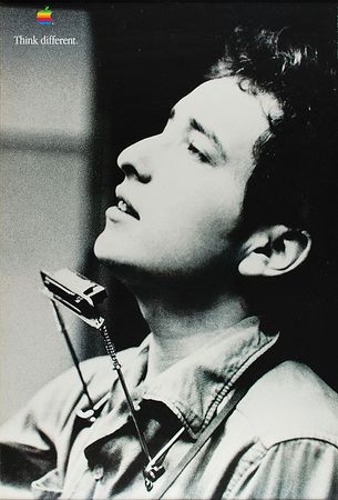 Lot #5282  Apple 'Think Different' Bob Dylan Poster - Image 1