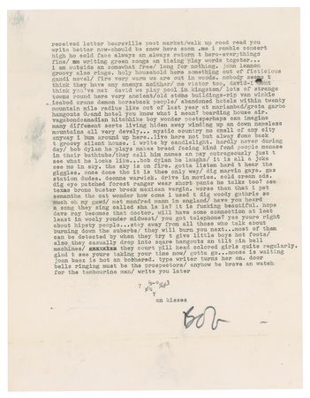 Lot #5005 Bob Dylan 1964 Typed Letter Signed