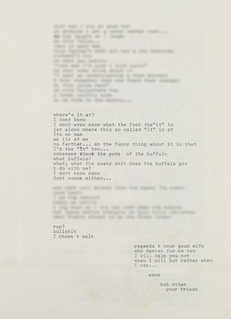 Lot #5004 Bob Dylan 1963 Typed Letter - Image 2