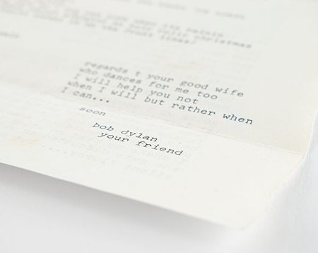 Lot #5004 Bob Dylan 1963 Typed Letter - Image 3
