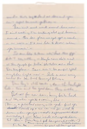 Lot #5002 Bob Dylan February 1962 Autograph Letter Signed - Image 2