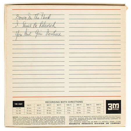 Lot #5038 Bob Dylan Original October 1971 Reel-to-Reel Tape and Autograph Letter Signed - Image 4