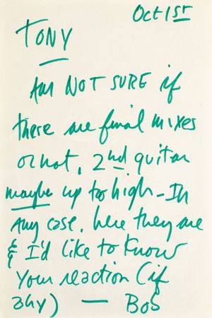 Lot #5038 Bob Dylan Original October 1971 Reel-to-Reel Tape and Autograph Letter Signed - Image 6