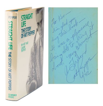 Lot #5397 Art Pepper Signed Book - Image 1