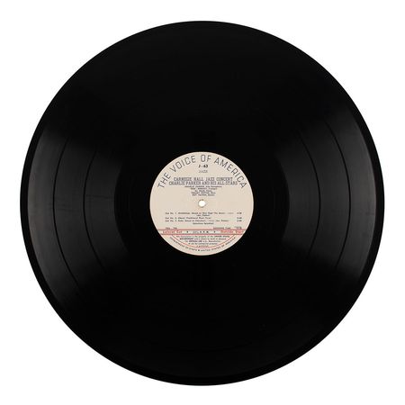Lot #5396 Charlie Parker Voice of America Transcription Record - Image 1