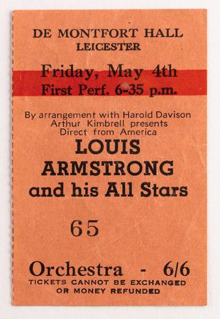 Lot #5371 Louis Armstrong & His All Stars Signed Program - Image 3