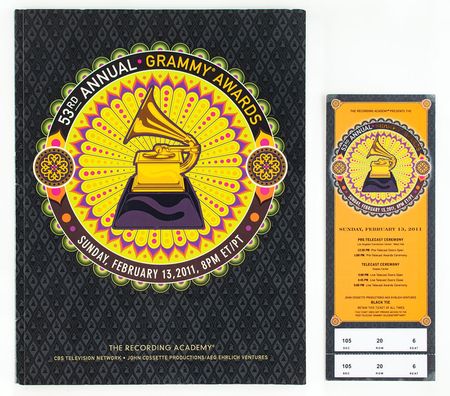 Lot #5535  53rd Annual Grammy Awards: Bronze Tiffany Nominee Medal - Image 10