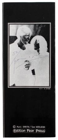 Lot #5129 Patti Smith Pair of Signed Booklets