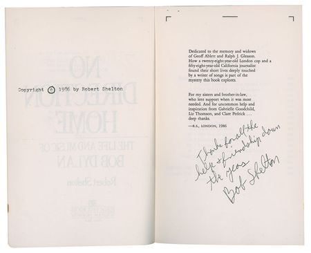 Lot #5048 Bob Dylan 'No Direction Home' Book Galley Proof - Image 1