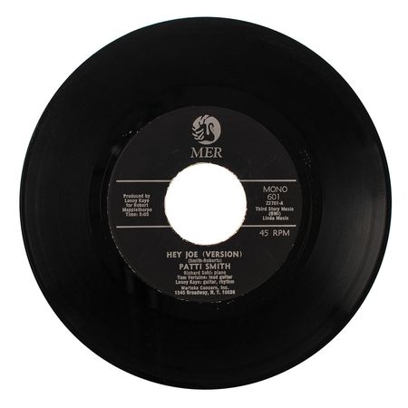 Lot #5130 Patti Smith Signed 'Hey Joe / Piss Factory' 45 RPM Record - Image 2